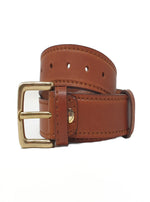 Carica l'immagine nel visualizzatore di Gallery, Cintura in pelle di toro cucita
