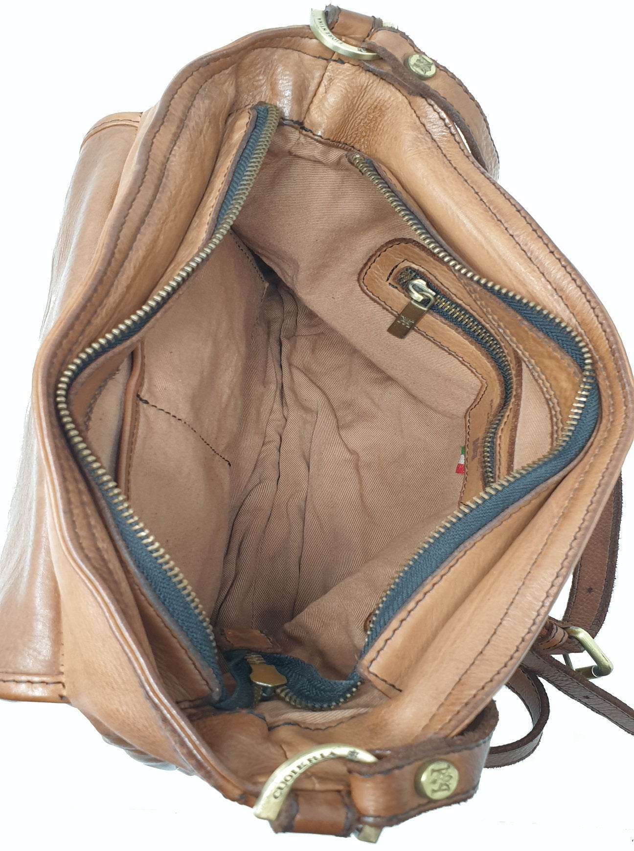 Tracolla in vitello tinto in capo – La Bottega del Cuoio